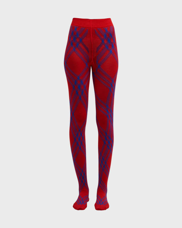Signature Plaid Footed Tights